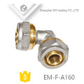 EM-F-A160 Nickel plaqué connecteur en laiton raccords de tuyauterie en laiton